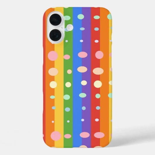 REGENBOOG STIPPEN STREPEN Case-Mate iPhone CASE (Achterkant)