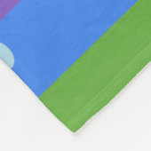 REGENBOOG STIPPEN STREPEN FLEECE DEKEN (Hoek)