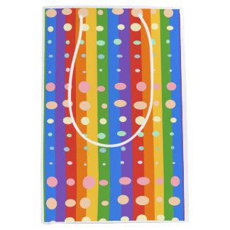 REGENBOOG STIPPEN STREPEN MEDIUM CADEAUZAKJE