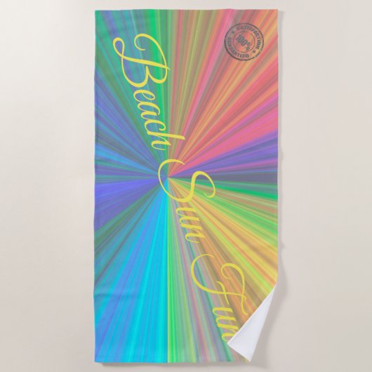 Regenboog Strandlaken (Voorkant)