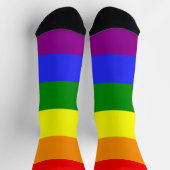 Regenboog streep LGBT 6 kleuren Pride Sokken (Top)
