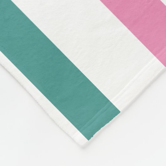 Regenboog Streep met Naam Fleece Deken (Hoek)