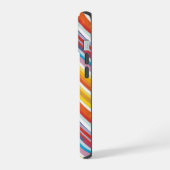 Regenboog streep werveling iPhone 15 case (Linkerkant)