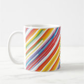 Regenboog streep werveling koffiemok (Links)