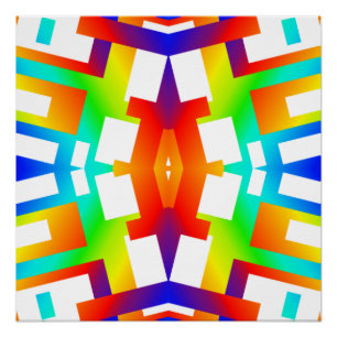 Regenboog Streepje Perfect Poster