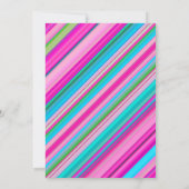 Regenboog Streeppatroon Aangepaste tekst  Kaart (Achterkant)