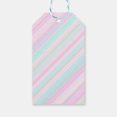 Regenboog Streeppatroon Verjaardag Aangepaste Teks Cadeaulabel (Achterkant)