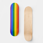 Regenboog strepen Aangepast Persoonlijk Skateboard (Voorkant)