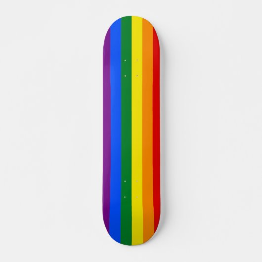 Regenboog strepen Aangepast Persoonlijk Skateboard (Voorkant)