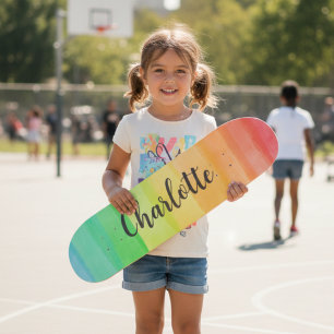 Regenboog Strepen Aangepaste Gepersonaliseerde Naa Persoonlijk Skateboard