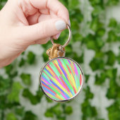 Regenboog Strepen Abstract Design Sleutelhanger (Hand)