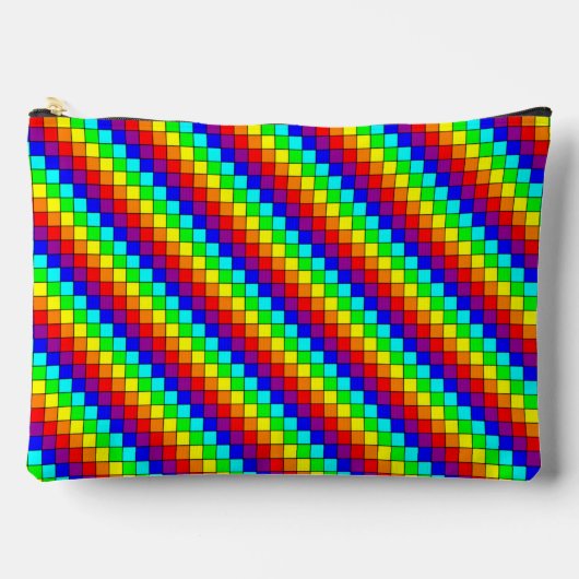 Regenboog Strepen - Accessoires Zakje Etui (Voorkant)