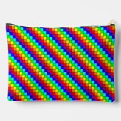 Regenboog Strepen - Accessoires Zakje Etui (Achterkant)