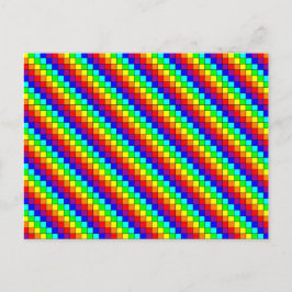 Regenboog Strepen - Ansichtkaart Briefkaart