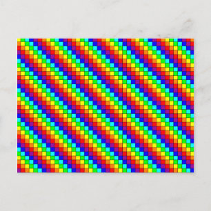 Regenboog Strepen - Ansichtkaart Briefkaart
