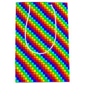 Regenboog Strepen - Cadeaubag Medium Cadeauzakje (Voorkant)