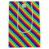 Regenboog Strepen - Cadeaubag Medium Cadeauzakje (Achterkant)