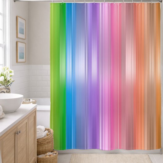 Regenboog Strepen Douchegordijn