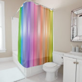 Regenboog Strepen Douchegordijn (In situ)