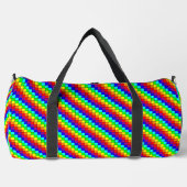 Regenboog strepen - Duffel Bag Plunjezak (Voorkant)
