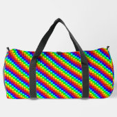 Regenboog strepen - Duffel Bag Plunjezak (Achterkant)