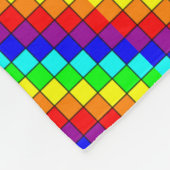 Regenboog strepen - Fleece deken (Hoek)