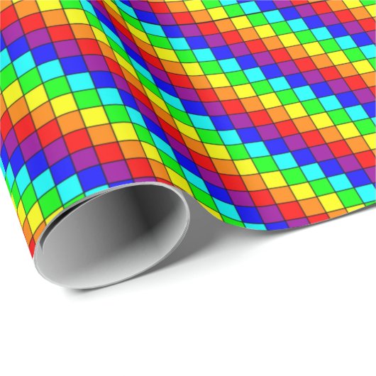 Regenboog Strepen - Inpakpapier (Rol Hoek)