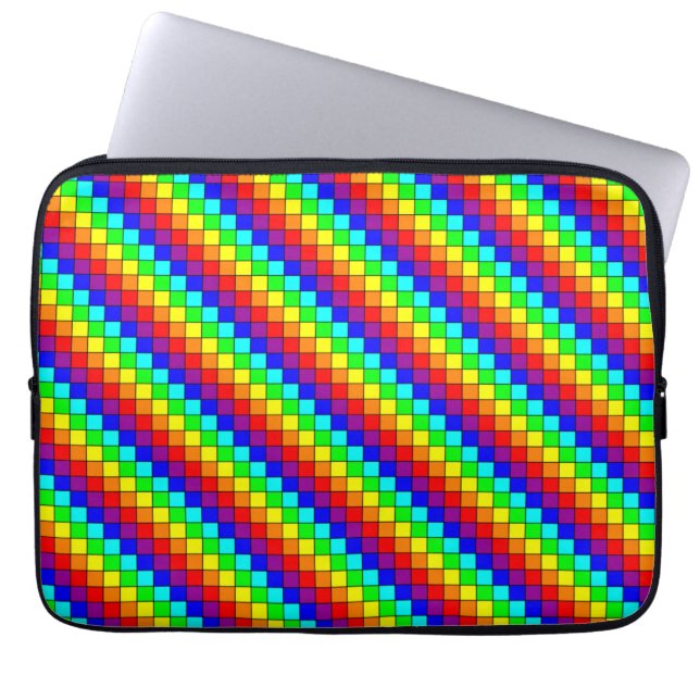 Regenboog Strepen - Laptop Hoes (Voorkant)