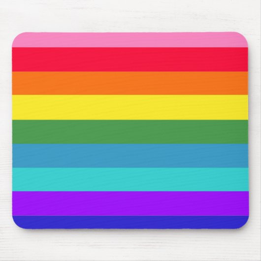 Regenboog Strepen Muismat (Voorkant)