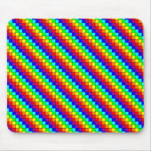 Regenboog Strepen - Muismat (Voorkant)