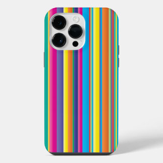 Regenboog strepen patroon Apple iPhone 13 Pro, nau 14 Pro Max Hoesje