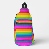 Regenboog Strepen Patroon Sling Bag (Voorkant)