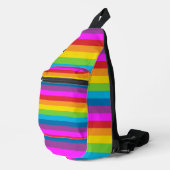 Regenboog Strepen Patroon Sling Bag (Rechterhoek)