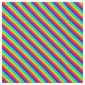 Regenboog Strepen - Pima Katoenen Stof (Close Up)