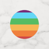 Regenboog Strepen Plezier Fel Verjaardagsfeestje Confetti (Kleine voorkant)