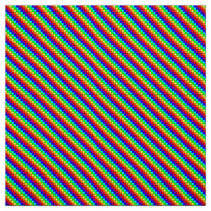 Regenboog Strepen - Polyester Weefsel Stof