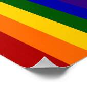 Regenboog Strepen Poster (Hoek)