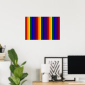 Regenboog Strepen Poster (Thuiskantoor)