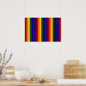 Regenboog Strepen Poster (Keuken)