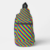 Regenboog Strepen - Schoudertas Sling Bag (Voorkant)