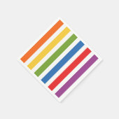 Regenboog Strepen  Servet (Hoek)