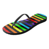 Regenboog Strepen Slippers Teenslippers (Schuin)