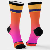 Regenboog + strepen sokken (Gebogen)