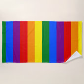 Regenboog Strepen  Strandlaken (Voorkant)