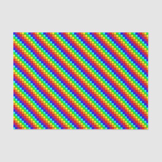 Regenboog Strepen - Tissue Papier (Voorkant)