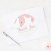Regenboog Strooidekken Ijs Cake Frosting Roze Ronde Sticker (Envelop)