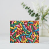 Regenboog Strooisel Briefkaart (Staand voorkant)