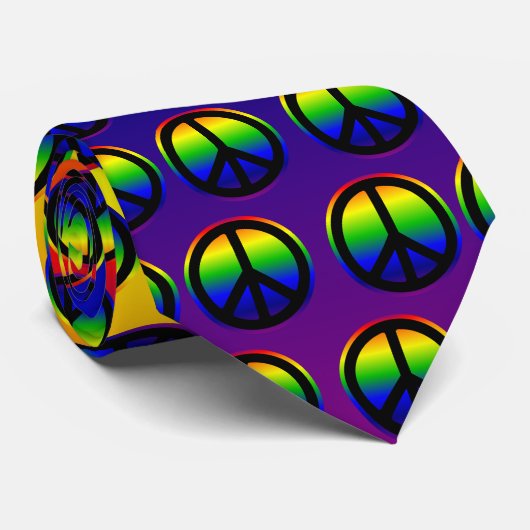 Regenboog Stropdas (Opgerold)