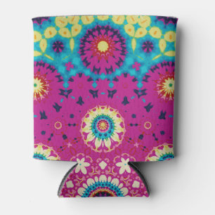 Regenboog Stropdas-kleurstof Geometrische Mandala  Blikjeskoeler