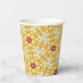 Regenboog Stropdas-kleurstof Geometrische Mandala  Papieren Bekers (Achterkant)